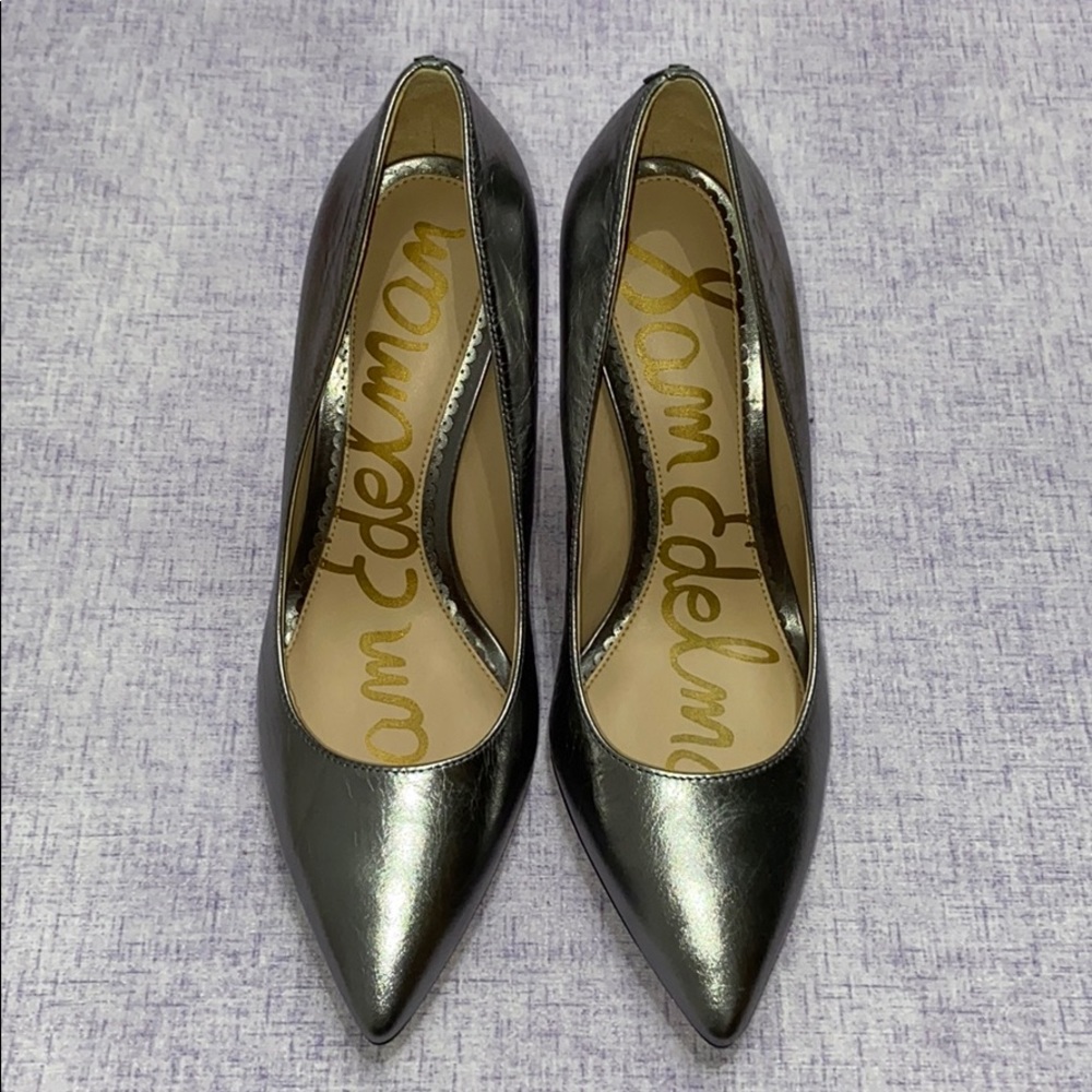 Sam Edelman NewHazel Metallic Silver Pumps Sz6.5W